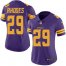 Nike Minnesota Vikings #29 Xavier Rhodes Purple Womens Stitched NFL Limited Rush Jersey