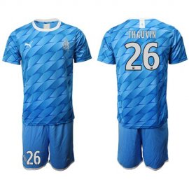 Marseille #26 Thauvin Away Soccer Club Jersey