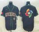 Mens Mexico Baseball 2023 Black World Big Logo Classic Stitched Jersey
