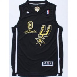 San Antonio Spurs 9# Tony Parker Black Swingman NBA Jerseys