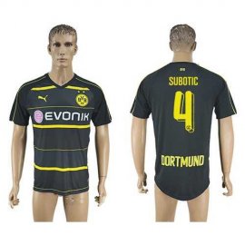 Dortmund #4 Subotic Away Soccer Club Jersey