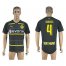 Dortmund #4 Subotic Away Soccer Club Jersey