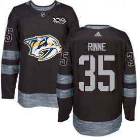 Adidas Nashville Predators #35 Pekka Rinne Black 1917-2017 100th Anniversary Stitched NHL Jersey