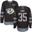 Adidas Nashville Predators #35 Pekka Rinne Black 1917-2017 100th Anniversary Stitched NHL Jersey