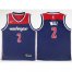 Mens Nike Washington Wizards #2 John Wall Navy Blue NBA Swingman Statement Edition Jersey