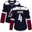 Adidas Colorado Avalanche #4 Tyson Barrie Navy Alternate Authentic Womens Stitched NHL Jersey