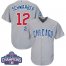 Chicago Cubs #12 Kyle Schwarber Grey Road 2016 World Series Champions Stitched Youth MLB Jersey