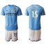 Manchester City #15 Mangala Home Soccer Club Jersey