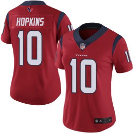 Nike Houston Texans #10 DeAndre Hopkins Red Alternate Womens Stitched NFL Vapor Untouchable Limited Jersey