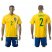 Brazil #2 Dani Alves Home Soccer Country Jersey