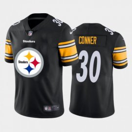 Pittsburgh Steelers #30 James Conner Black Mens Nike Big Team Logo Vapor Limited NFL Jersey