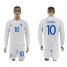 England #10 ROONEY Goalkeeper Home 2018 FIFA World Cup Long Sleeve Soccer Jersey
