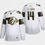 Nashville Predators #14 Mattias Ekholm Mens Adidas White Golden Edition Limited Stitched NHL Jersey