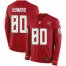 Nike Tampa Bay Buccaneers #80 O. J. Howard Red Team Color Mens Stitched NFL Limited Therma Long Sleeve Jersey