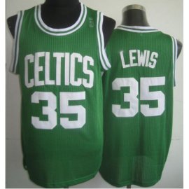 Boston Celtics 35 Reggie Lewis Green Hardwood Classics Revolution 30 NBA Jerseys Cheap