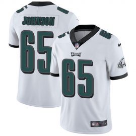 Nike Philadelphia Eagles #65 Lane Johnson White Mens Stitched NFL Vapor Untouchable Limited Jersey