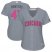 Chicago Cubs #47 Miguel Montero Grey Mothers Day Cool Base Womens Stitched MLB Jersey