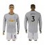 Manchester United #3 Bailly Sec Away Long Sleeves Soccer Club Jersey