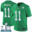 Nike Philadelphia Eagles #11 Carson Wentz Green Super Bowl LII Youth Stitched NFL Limited Rush Jersey