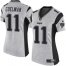 Nike New England Patriots #11 Julian Edelman Gray Womens Stitched NFL Limited Gridiron Gray II Jersey