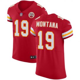 Nike Kansas City Chiefs #19 Joe Montana Red Team Color Mens Stitched NFL Vapor Untouchable Elite Jersey