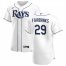 Tampa Bay Rays #29 Pete Fairbanks Mens Nike White Home 2020 Authentic Player MLB Jersey