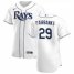 Tampa Bay Rays #29 Pete Fairbanks Mens Nike White Home 2020 Authentic Player MLB Jersey