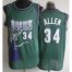 Milwaukee Bucks 34 Ray Allen Green Throwback Hardwood Classics Revolution 30 NBA Jerseys Cheap