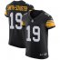 Nike Pittsburgh Steelers #19 JuJu Smith-Schuster Black Alternate Mens Stitched NFL Vapor Untouchable Elite Jersey