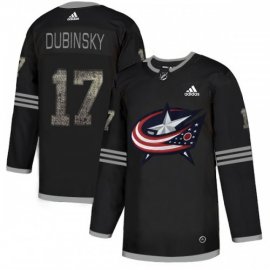 Adidas Columbus Blue Jackets #17 Brandon Dubinsky Black Authentic Classic Stitched NHL Jersey
