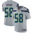 Nike Seattle Seahawks #58 Darrell Taylor Grey Alternate Mens Stitched NFL Vapor Untouchable Limited Jersey