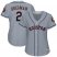Houston Astros #2 Alex Bregman Grey Road Womens Stitched MLB Jersey