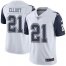 Nike Dallas Cowboys #21 Ezekiel Elliott White Mens Stitched NFL Limited Rush Jersey