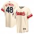 Angels 48 Reid Detmers Cream 2022 City Connect Cool Base Jersey