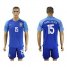 Brazil #15 Daniel Alves Blue Soccer Country Jersey