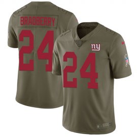 Nike New York Giants #24 James Bradberry Olive Mens Stitched NFL Limited 2017 Salute To Service Jersey