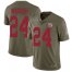 Nike New York Giants #24 James Bradberry Olive Mens Stitched NFL Limited 2017 Salute To Service Jersey