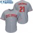 Cincinnati Reds #21 Michael Lorenzen Grey Cool Base Stitched Youth MLB Jersey