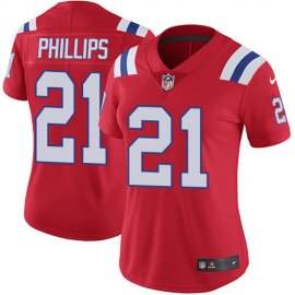 Nike New England Patriots #21 Adrian Phillips Red Alternate Womens Stitched NFL Vapor Untouchable Limited Jersey