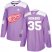 Adidas Detroit Red Wings #35 Jimmy Howard Purple Authentic Fights Cancer Stitched NHL Jersey