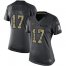 Nike New Orleans Saints #17 Emmanuel Sanders Black Womens Stitched NFL Limited 2016 Salute to Service Jersey