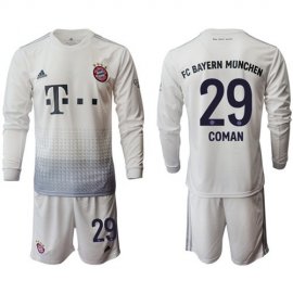 Bayern Munchen #29 Coman Away Long Sleeves Soccer Club Jersey