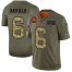 Cleveland Browns #6 Baker Mayfield Mens Nike 2019 Olive Camo Salute To Service Limited NFL Jersey