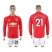 Manchester United #21 Ander Herrera Red Home Long Sleeves Soccer Club Jersey