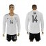 Germany #14 Can White Home Long Sleeves Soccer Country Jersey