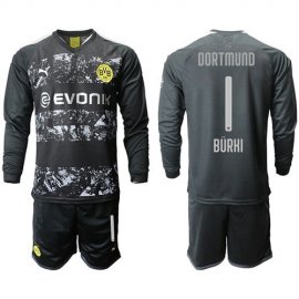 Dortmund #1 Burki Away Long Sleeves Soccer Club Jersey