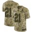 Nike Washington Football Team #21 Sean Taylor Camo Mens Stitched NFL Limited 2018 Salute To Service Jersey