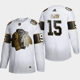 Chicago Blackhawks #15 Jonathan Toews Mens Adidas White Golden Edition Limited Stitched NHL Jersey
