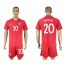 Chile #20 Meneses Home Soccer Country Jersey