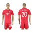 Chile #20 Meneses Home Soccer Country Jersey